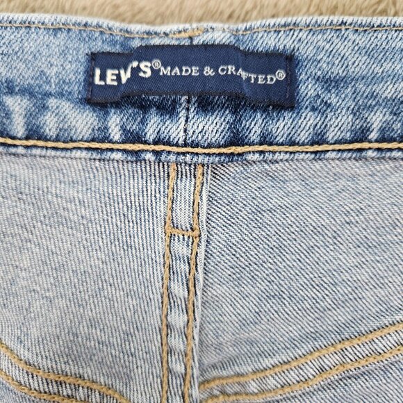 Levi's Made & Crafted Big E 501 Jeans Blue Denim Women's Size 24x28 Button Fly - Picture 9 of 16